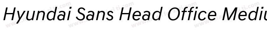 Hyundai Sans Head Office Medium字体转换